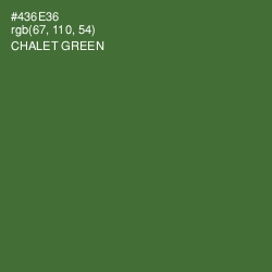 #436E36 - Chalet Green Color Image